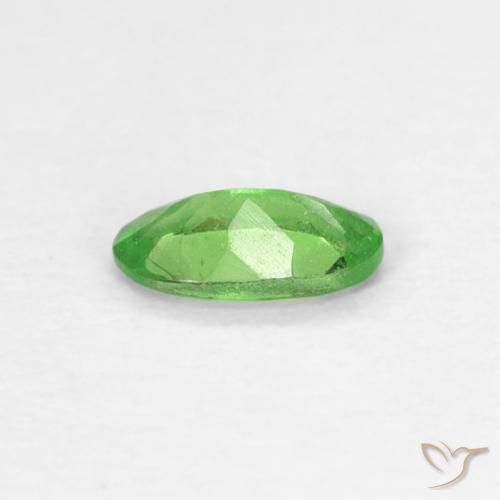 Granada tsavorita verde natural 0,22ct, corte oval, VS