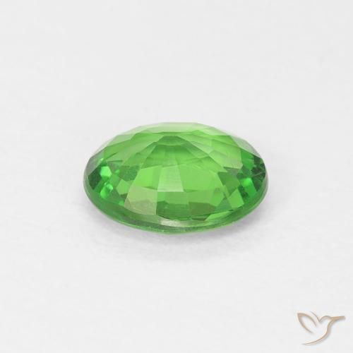 Granada Tsavorita Verde médio Natural 0.71ct, oval, VS
