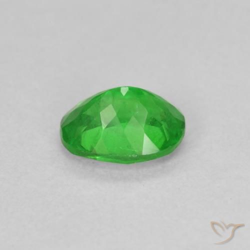 Granada Tsavorita verde elétrico Natural 0.98ct, oval, SI