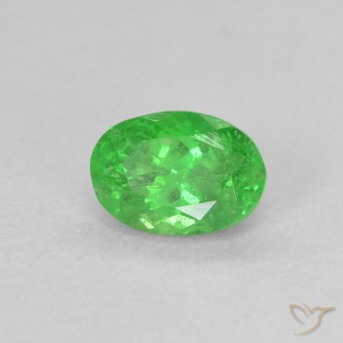 Granada Tsavorita Verde médio Natural 1.15ct, oval, VS-SI