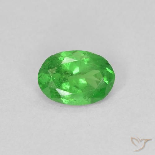 0.71ct Natural Verde médio Granada Tsavorita, oval, VS-SI