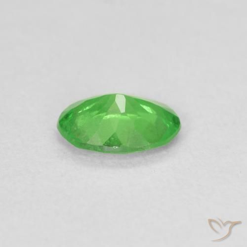 Granada Tsavorita Verde médio Natural 0.71ct, oval, VS-SI