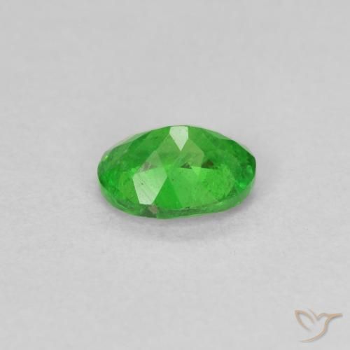 Granada Tsavorita Verde médio Natural 0.74ct, oval, VS-SI