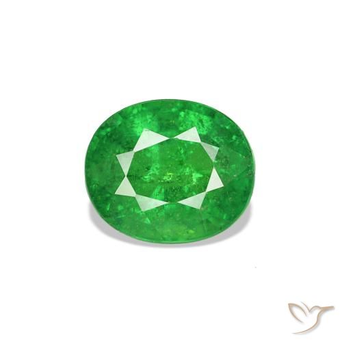 Granada Tsavorita Verde claro Natural 0.79ct, oval, SI