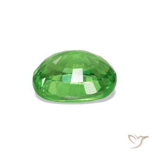 Granada Tsavorita Verde médio Natural 1.38ct, Corte Oval, VS