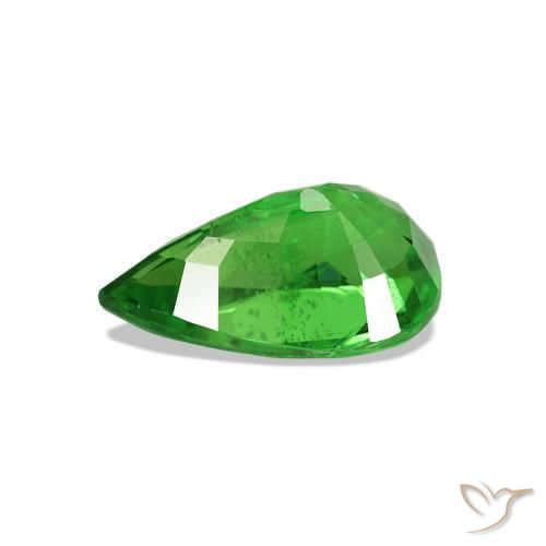 Granada Tsavorita Verde claro Natural 1.10ct, Formato de pêra, VS