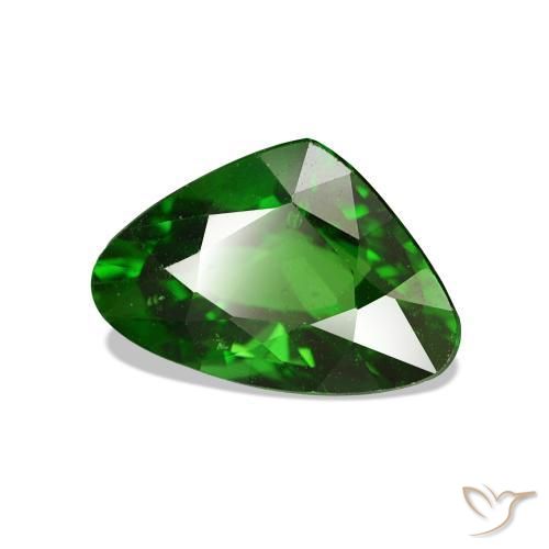Granada Tsavorita Verde escuro Natural 2.04ct, Formato de coração, VS