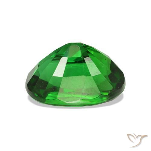 Granada Tsavorita verde intenso Natural 2.08ct, Corte Oval, VVS-VS