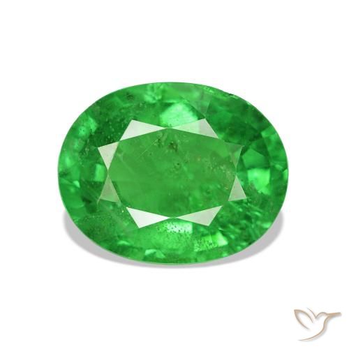 Granada Tsavorita Verde médio Natural 2.60ct, Corte Oval, VS-SI
