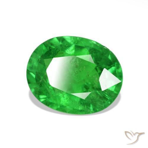 Granada Tsavorita Verde médio Natural 2.60ct, Corte Oval, VS-SI
