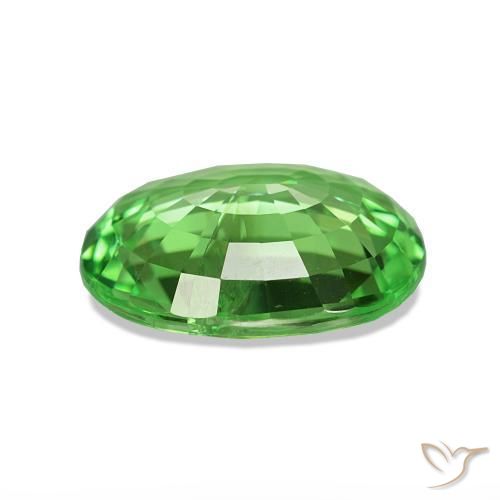Granada Tsavorita Verde claro Natural 3.35ct, Corte Oval, VS-SI