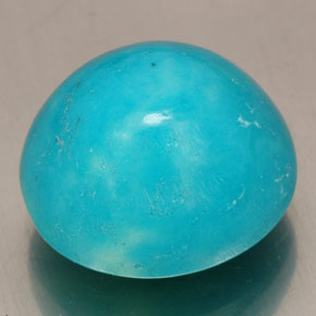 Turquesa Azul Natural 8.47ct, Corte Oval, Opaco