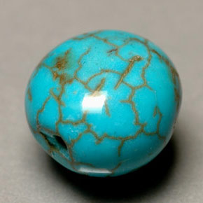 Turquesa azul natural 3,13ct, forma extravagante, opaco