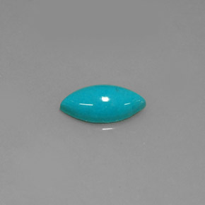 Turquesa azul natural 0,76ct, marquise, opaco
