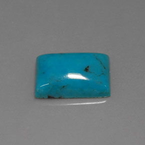Turquesa azul natural 3,22ct, baguete, opaco