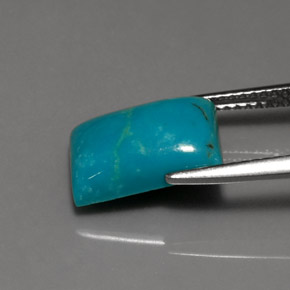 Turquesa azul natural 3,03ct, baguete, opaco