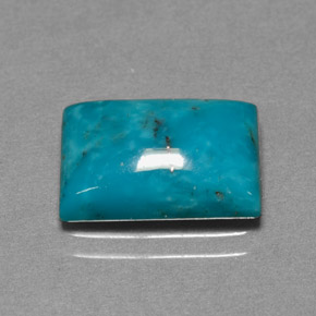 Turquesa azul natural 3,28ct, baguete, opaco