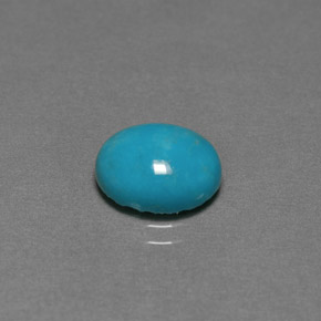 Turquesa verde natural 2,20ct, corte oval, opaco