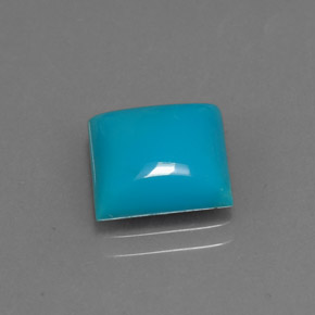 Turquesa azul natural 3,34ct, quadrado, opaco