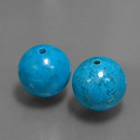 Pedras preciosas de turquesa azul natural de  ct, esfera / bola, opaco