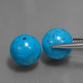 Pedras preciosas de turquesa azul natural de  ct, esfera / bola, opaco