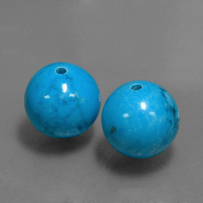 Pedras preciosas de turquesa azul natural de  ct, esfera / bola, opaco