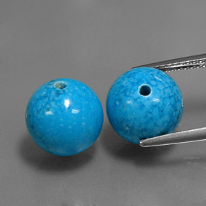 Pedras preciosas de turquesa azul natural de  ct, esfera / bola, opaco
