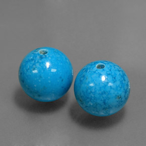 Pedras preciosas de turquesa azul natural de  ct, esfera / bola, opaco