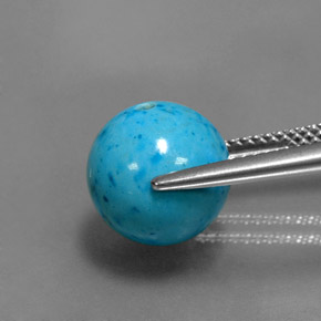 Turquesa Azul Natural 7.72ct, Esfera / Bola, Opaco