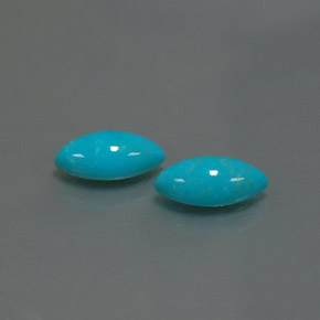 Pedras preciosas de turquesa azul natural de  ct, marquise, opaco