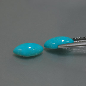 Pedras preciosas de turquesa azul natural de  ct, marquise, opaco