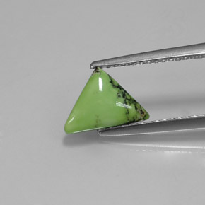 Turquesa verde natural 1,07ct, trillion, opaco