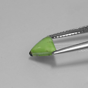 Turquesa verde natural 1,07ct, trillion, opaco