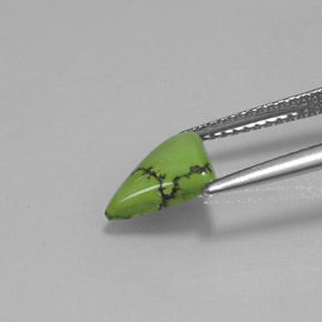 Turquesa Amarelo verde Natural 1.07ct, Trilhão, Opaco