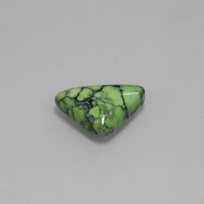 Turquesa verde natural 1,23ct, trillion, opaco