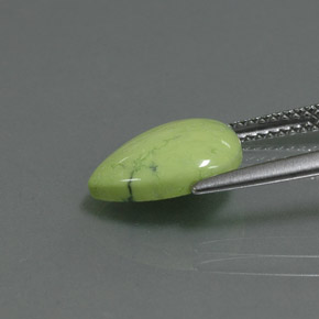 Turquesa verde natural 2,47ct, formato de pêra, opaco