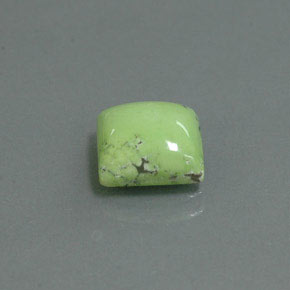 Turquesa verde natural 2,00ct, quadrado, opaco