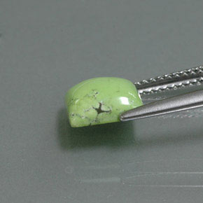 Turquesa verde natural 2,00ct, quadrado, opaco