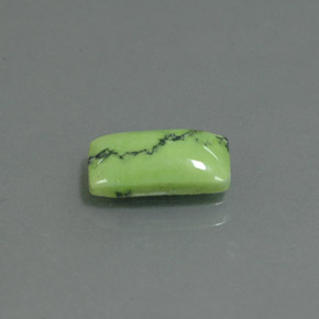 Turquesa verde natural 1,26ct, baguete, opaco