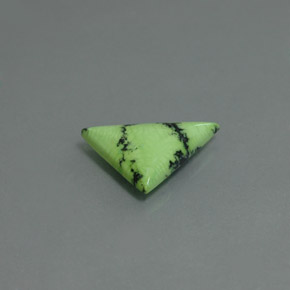 Turquesa verde natural 2,47ct, trillion, opaco