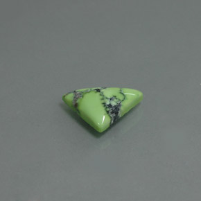 Turquesa verde natural 1,60ct, trillion, opaco