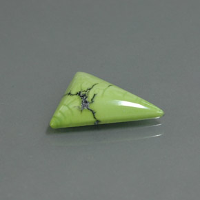 Turquesa verde natural 2,81ct, trillion, opaco