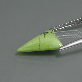 Turquesa verde natural 2,81ct, trillion, opaco