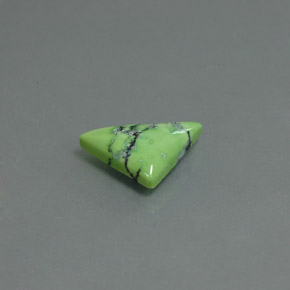 Turquesa verde natural 1,54ct, trillion, opaco