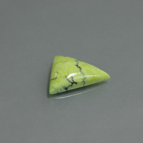 Turquesa verde natural 2,59ct, trillion, opaco