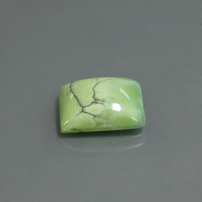 Turquesa verde natural 4,75ct, baguete, opaco