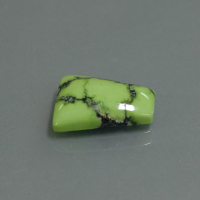 Turquesa verde natural 2,62ct, forma extravagante, opaco