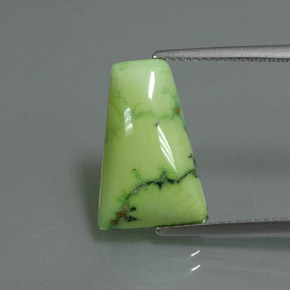 Turquesa verde natural 4,52ct, forma extravagante, opaco