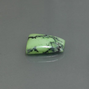 Turquesa verde natural 1,99ct, forma extravagante, opaco