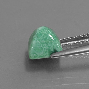 Turquesa verde natural 2,32ct, quadrado, opaco